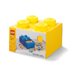 LEGO Drawer 4 Knobs Yellow