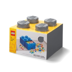 LEGO Drawer 4 Knobs Dark Grey