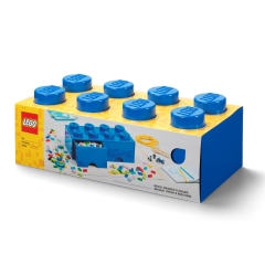 LEGO Drawer 8 Knobs Blue