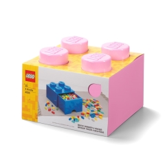 LEGO Drawer 4 Knobs Light Pink