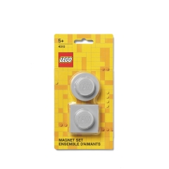 LEGO Magnets Set of 2 Grey