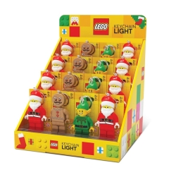 LEGO Xmas Keylight Display Elf Santa & Gingerbread Man
