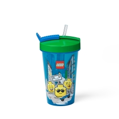 LEGO Tumbler with Straw Boy