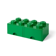 LEGO Drawer 8 Knobs Green