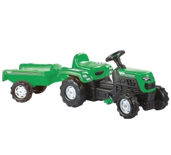Ranchero Pedal Tractor & Trailer Green