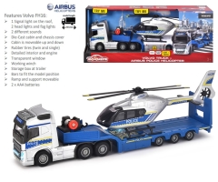 Majorette 1:43 Police Volvo FH-16 Truck & Helicopter
