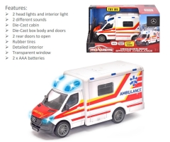 Majorette 1:43  Sprinter Ambulance