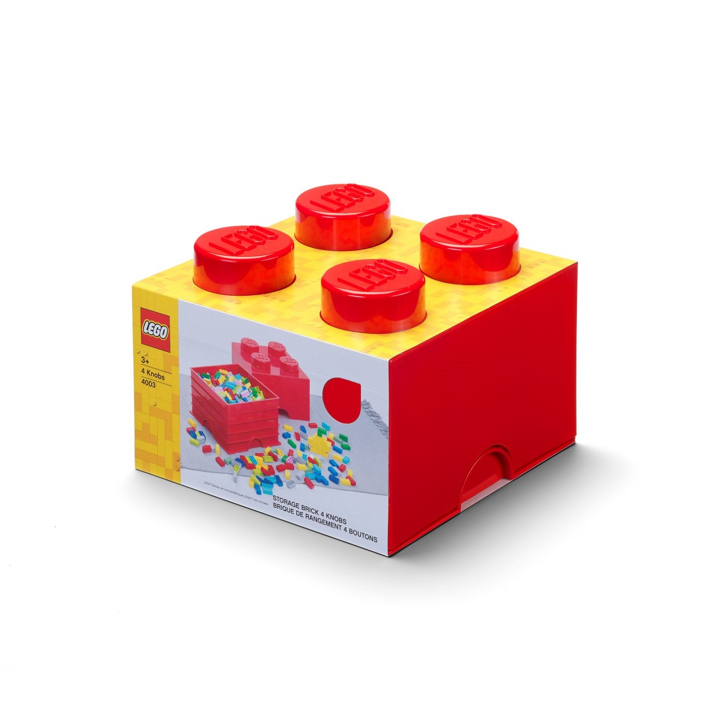 LEGO Storage Brick 4 Red | Global Play Tech